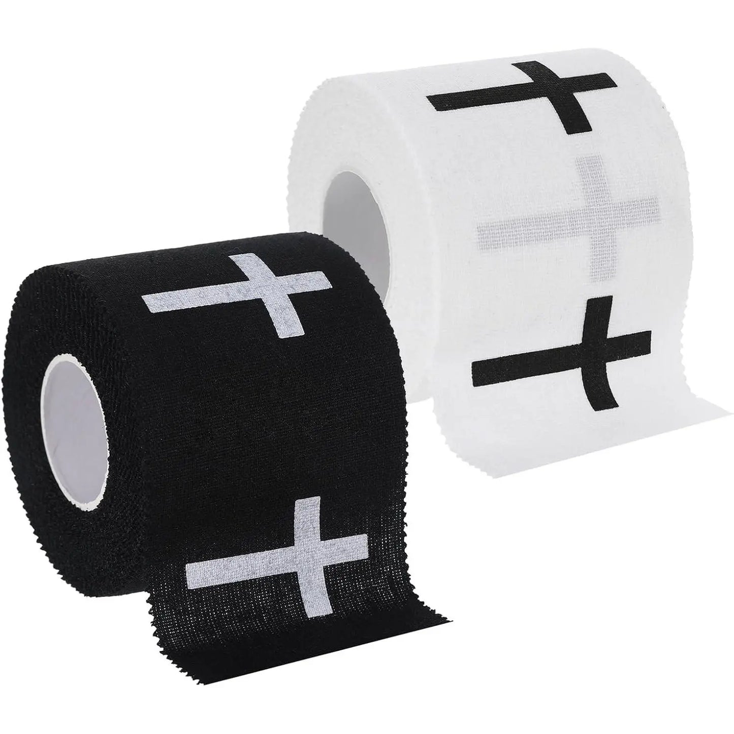 2Pcs Christian Athletic Tape 2IN X 23FT Cotton White Sports Tape | Cross Wrist Tape with Bible Verse Religious Christian Gifts for Men Women
