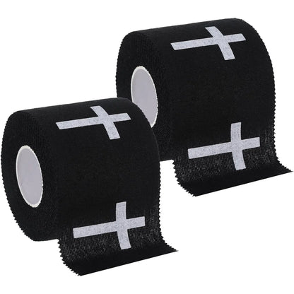 2Pcs Christian Athletic Tape 2IN X 23FT Cotton White Sports Tape | Cross Wrist Tape with Bible Verse Religious Christian Gifts for Men Women