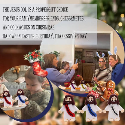 Little Jesus Figures, Mini Jesus Figurines, Miniature Figurines to Hide and Seek Religious Gifts for Easter Egg Stuffers