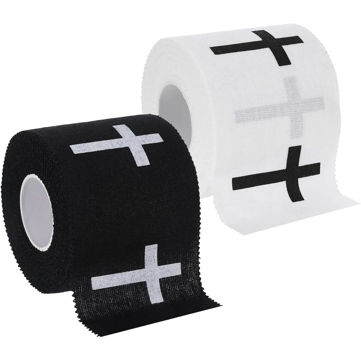 2Pcs Christian Athletic Tape 2IN X 23FT Cotton White Sports Tape | Cross Wrist Tape with Bible Verse Religious Christian Gifts for Men Women