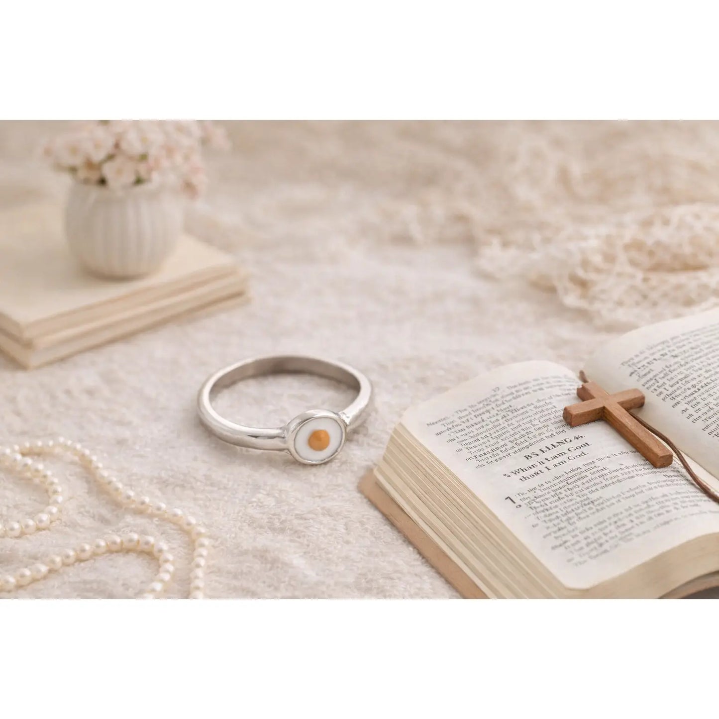 Mustard Seed Ring - Christian Jewelry - Christian Ring - Christian Gift (A5)