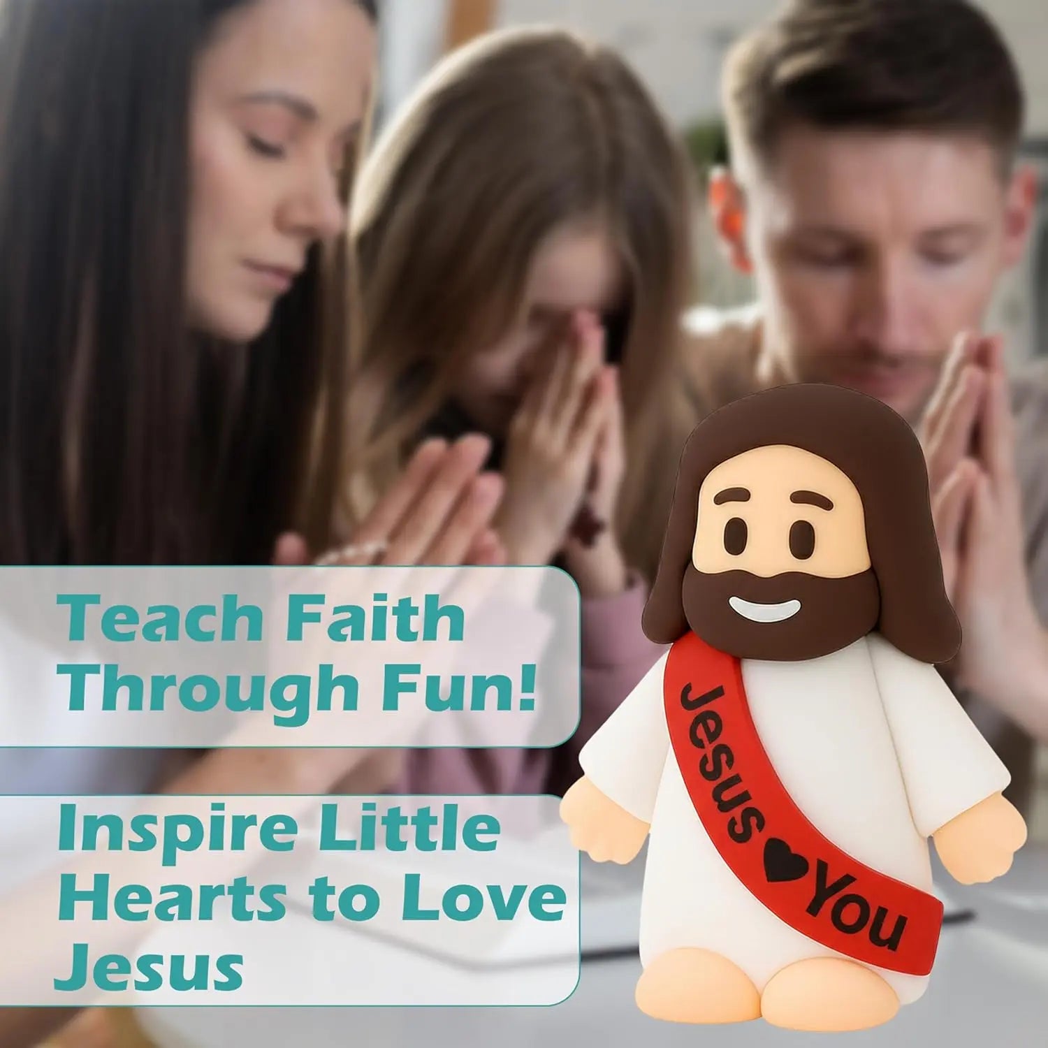 100 Pcs Plastic Mini Jesus Figurines Bulk - Religious Collectibles, Religious Decorations for Nativity, Altars, Spiritual Gift & Prayer Blessings