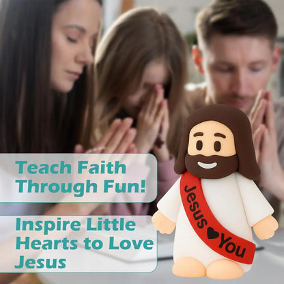 100 Pcs Plastic Mini Jesus Figurines Bulk - Religious Collectibles, Religious Decorations for Nativity, Altars, Spiritual Gift & Prayer Blessings