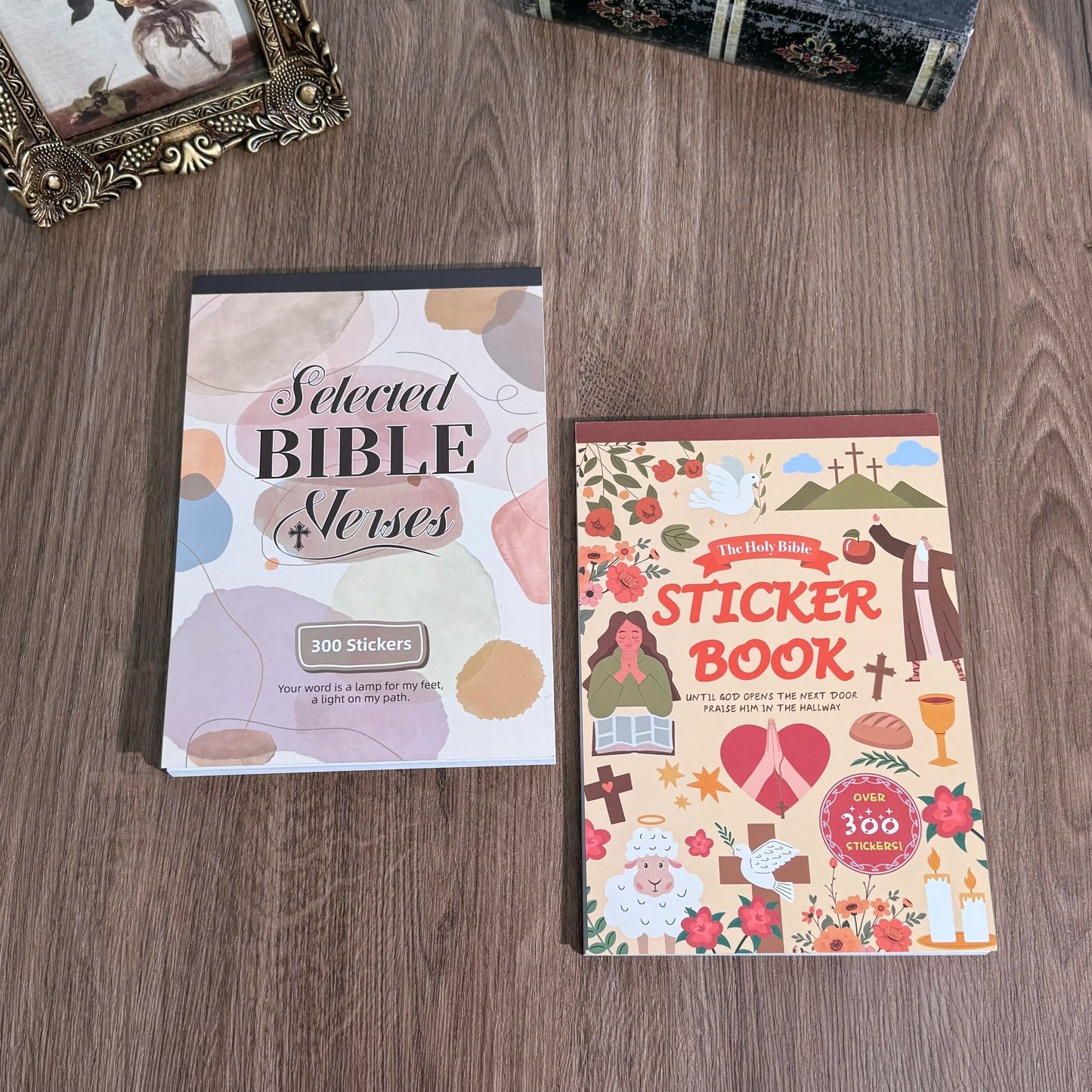 300+Pcs Christian Vinyl Stickers Kit - Water Resistant Bible Stickers, Inspirational Designs, Jesus Imagery, Enhance Bible Study, Scrapbooking Supplies, Easter Gifts for Women