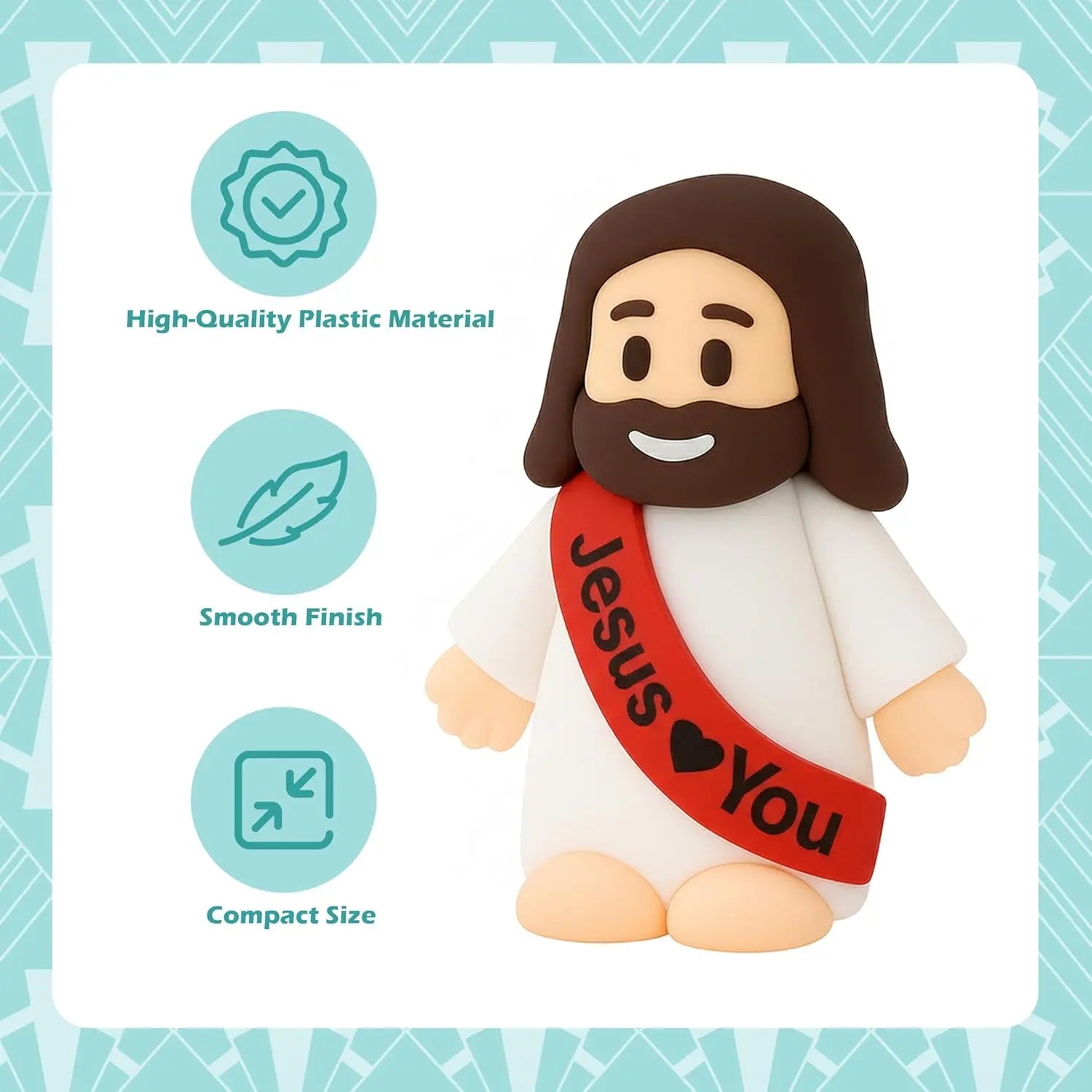 100 Pcs Plastic Mini Jesus Figurines Bulk - Religious Collectibles, Religious Decorations for Nativity, Altars, Spiritual Gift & Prayer Blessings