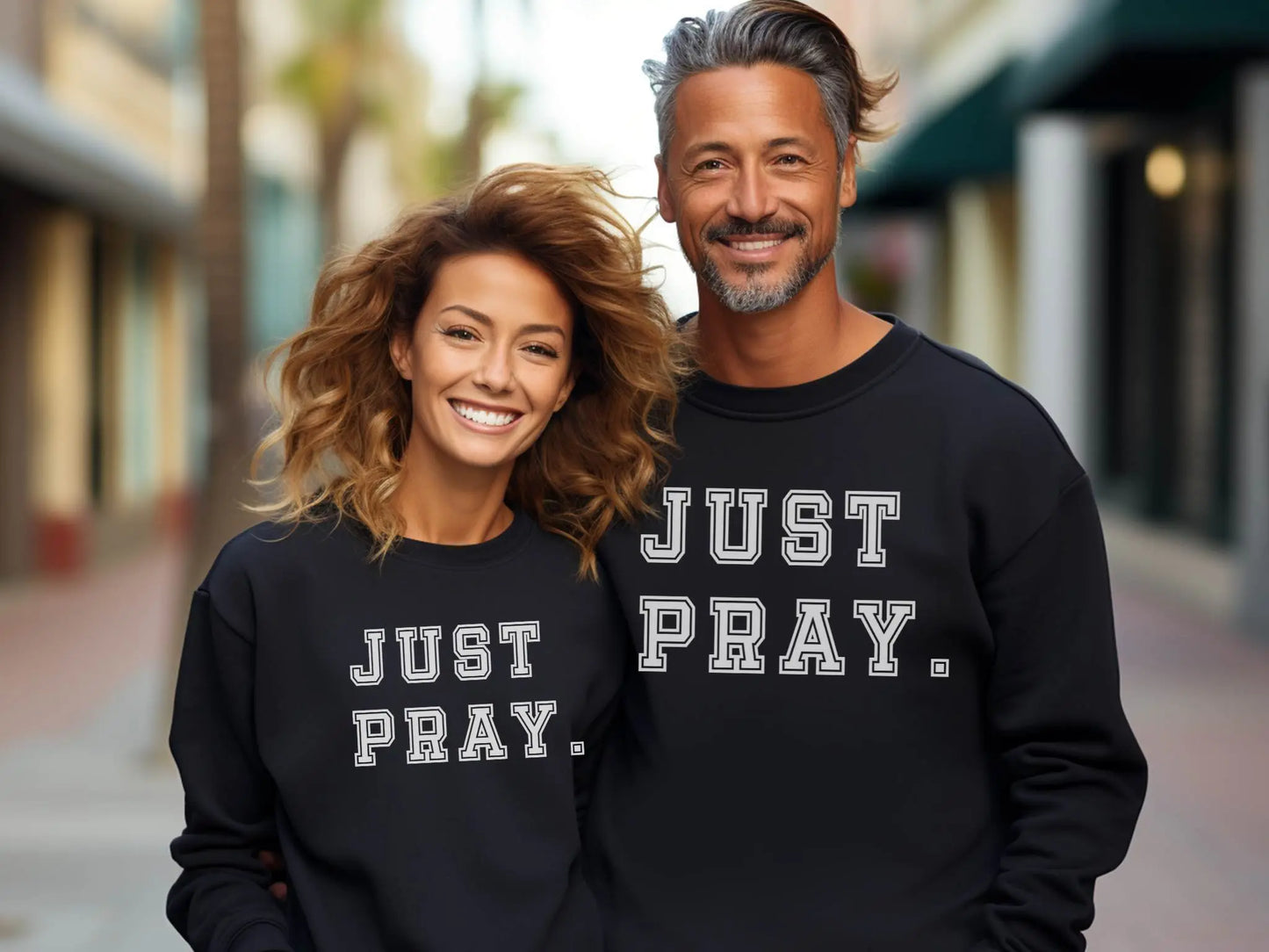 Sweatshirts, Christian Sweatshirts, Christian Clothing, Just Pray Sweatshirts, Christian Gifts